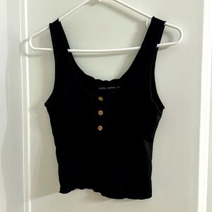 Black tank with buttons